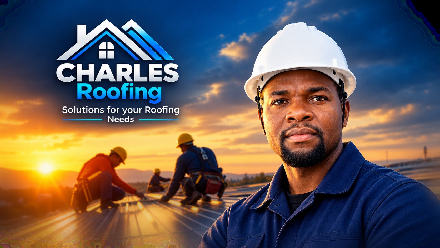Charles Roofing team at work